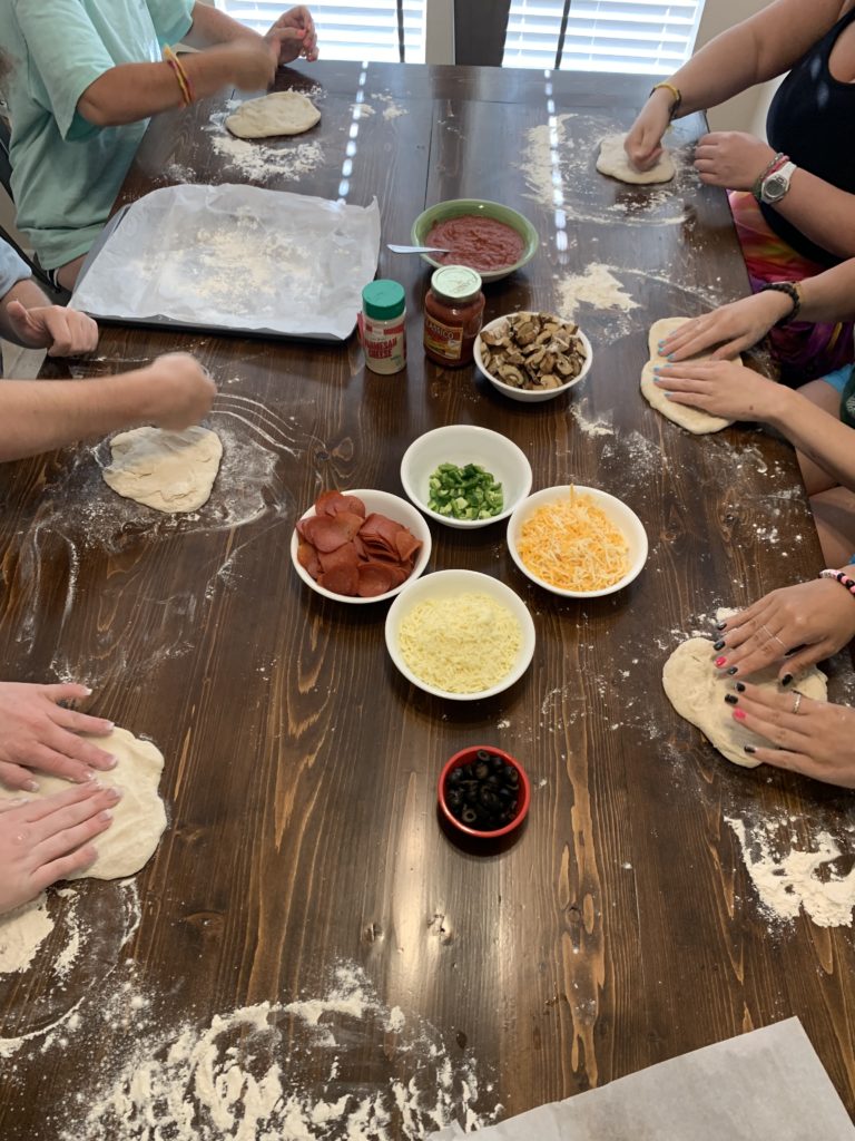 Practicing Distress Tolerance With Allowing Food On Our Hands, Making A Mess In The Kitchen