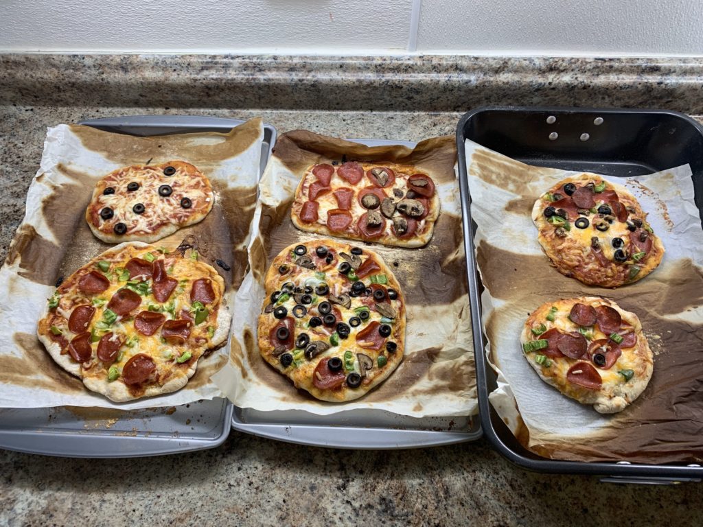 Each Client Received The Exact Same Amount Of Dough And Similarities In Sauce And Cheese